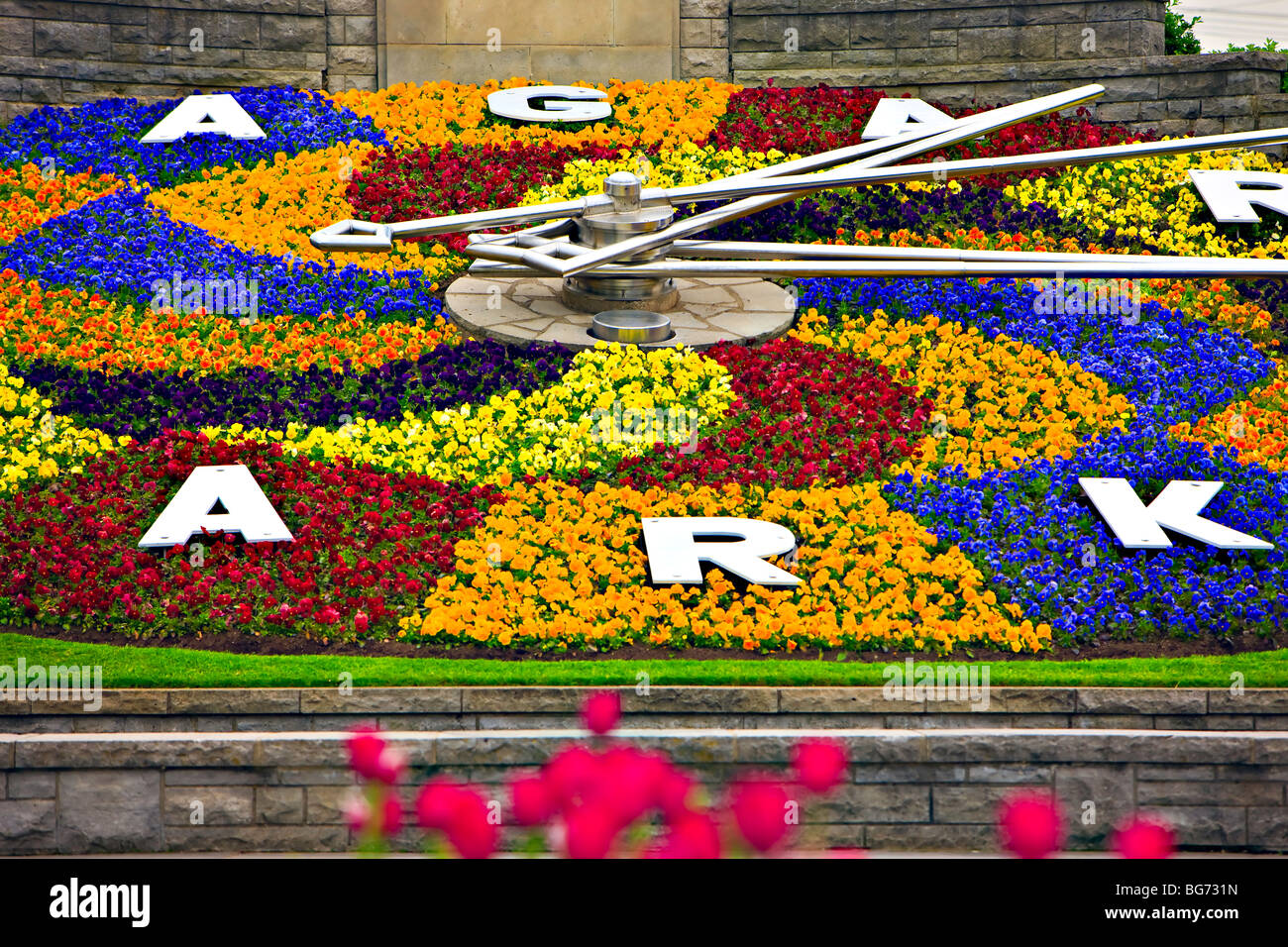 The Niagara Parks Floral Clock along the Niagara River Parkway