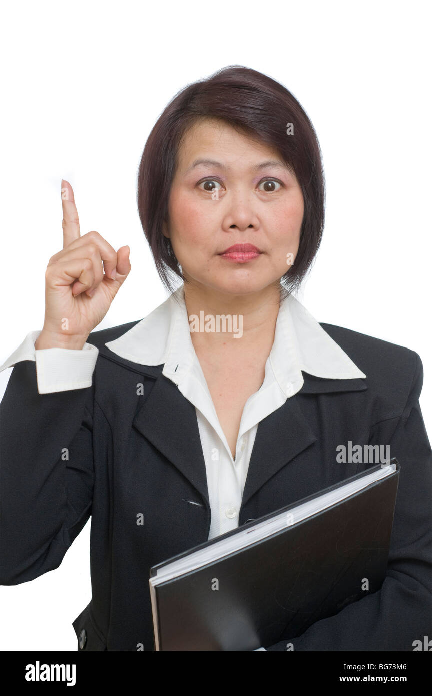 Asian woman middle aged Cut Out Stock Images & Pictures - Alamy