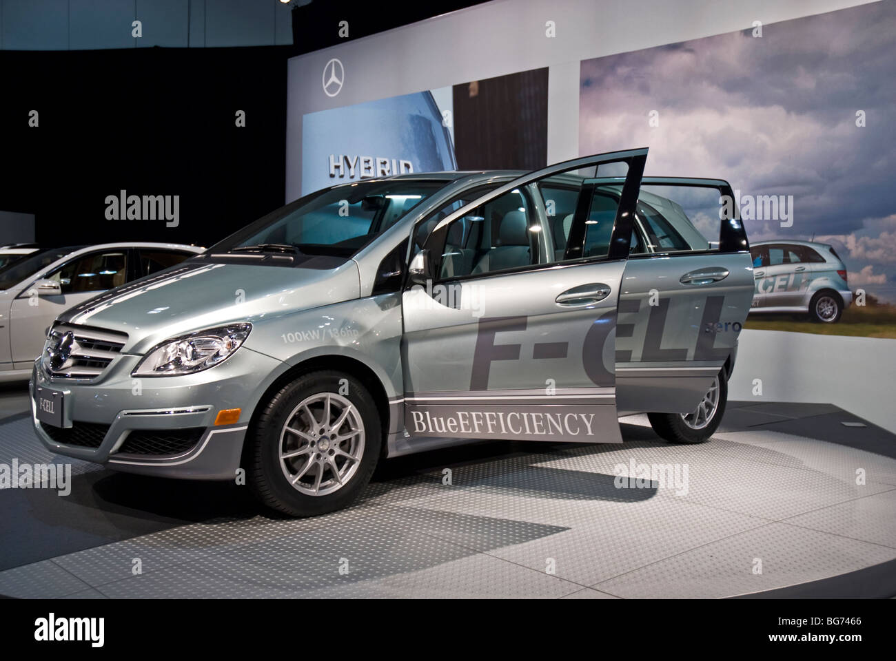 A Mercedes-Benz B-Class F-Cell Tourer at the 2009 LA Auto Show in the Los Angeles Convention Center, Los Angeles, California. Stock Photo