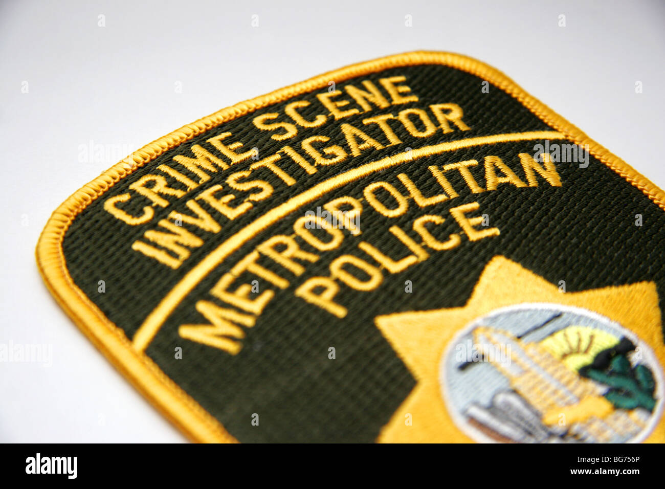 Genuine CSI Las Vegas Police patch Stock Photo