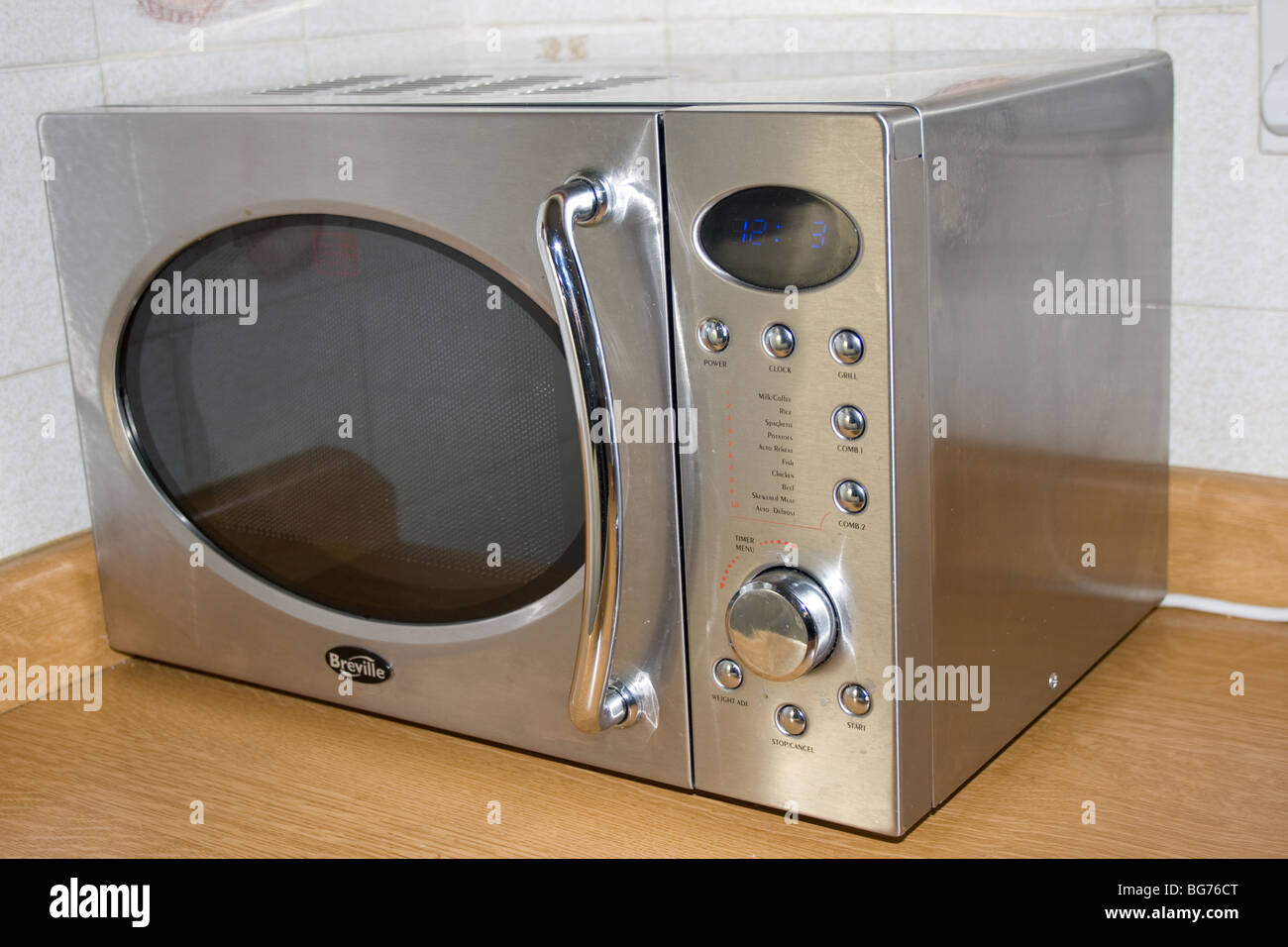Electric microwave oven Stock Photo