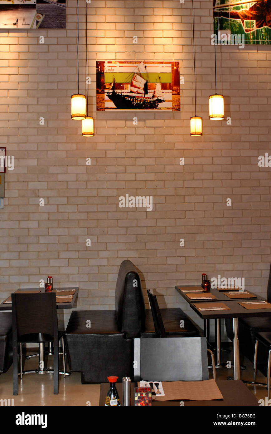 Interior of a restaurant Stock Photo