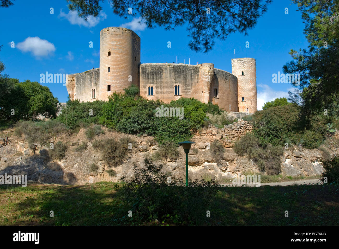Castell Bellver, Palma, Majorca, Balearics, Spain Stock Photo