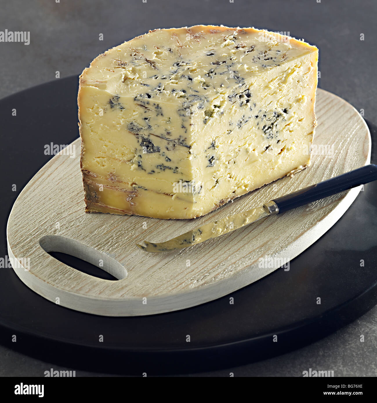 Daylesford Organic farm Stitchleton blue cheese Stock Photo