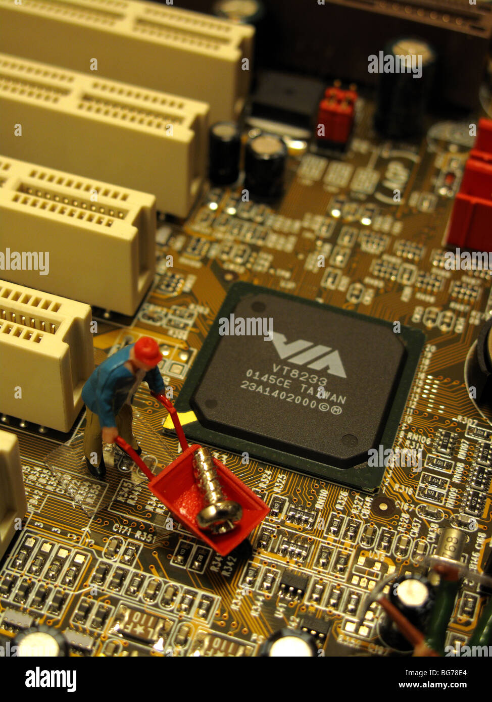 IT Support ( Man at work ) Hardware developer Stock Photo Alamy