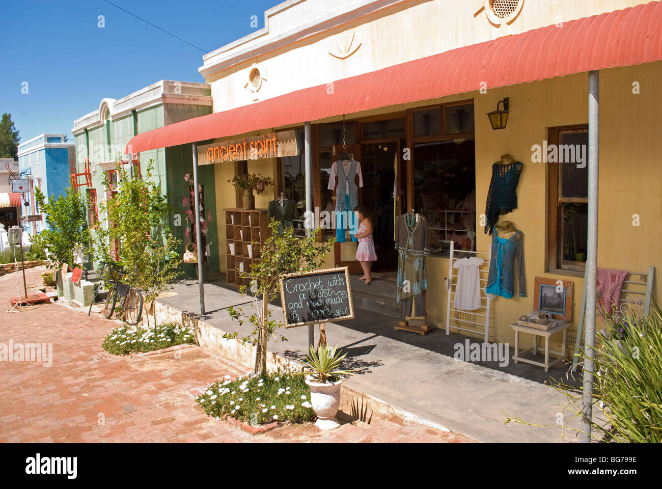 A clothing shop in the picturesque village of Riebeek Kasteel in the