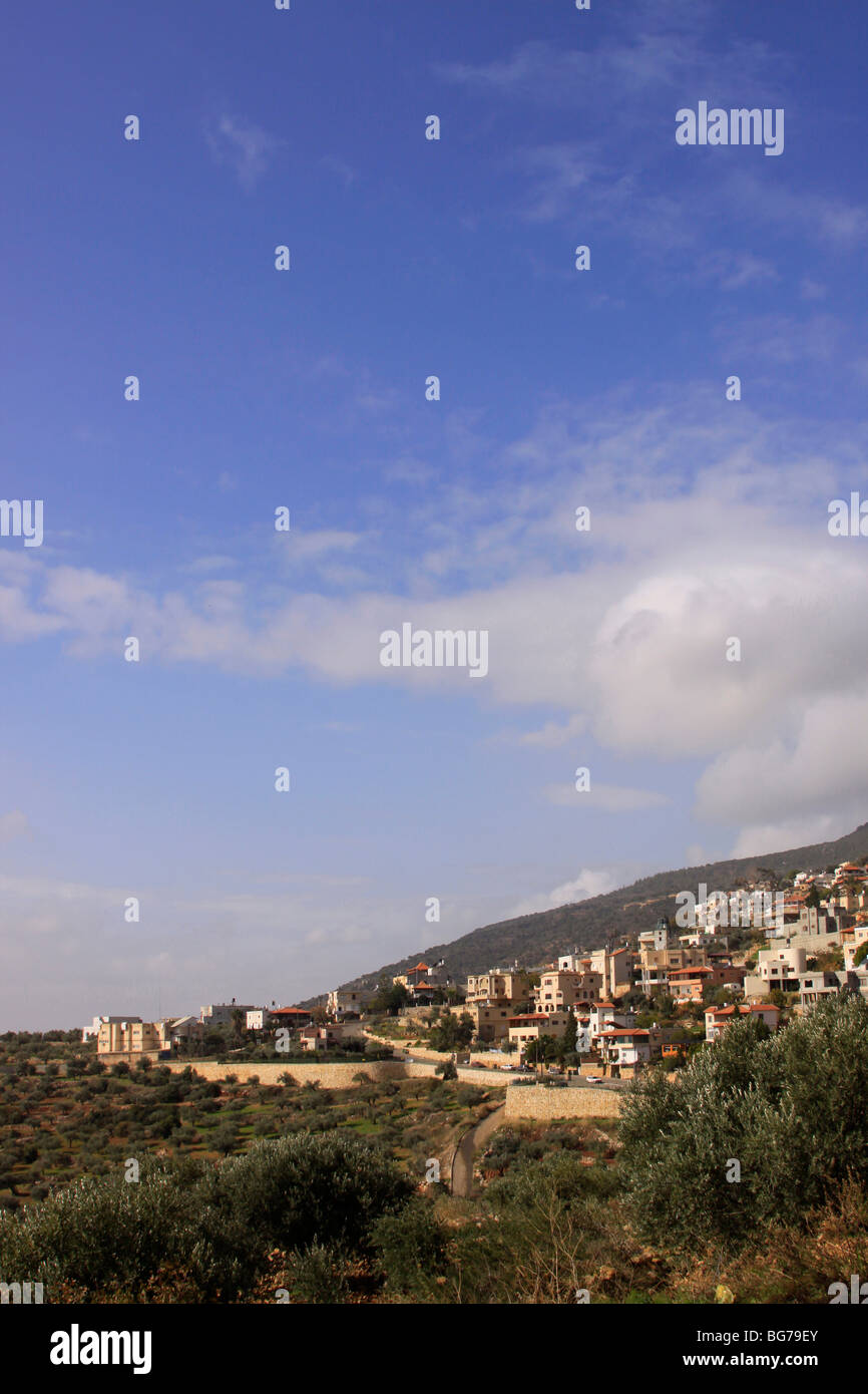Israel, Upper Galilee, Druze village Ein el Asad Stock Photo