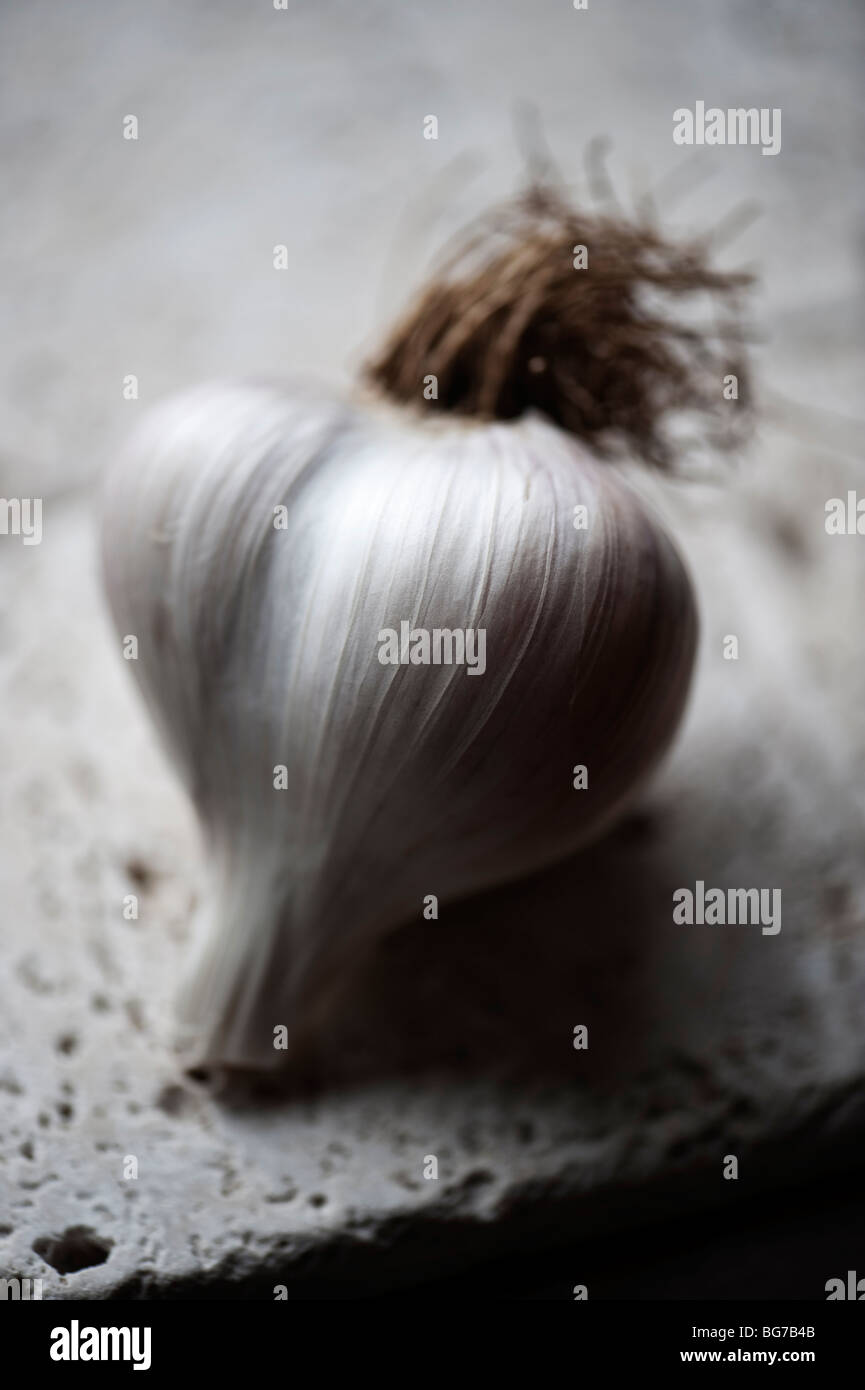 A culinary photo of a clove of garlic Stock Photo