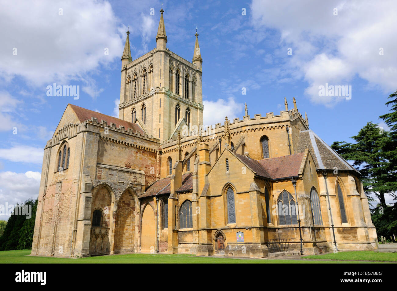 Pershore Abbey, Pershore, Worcestershire, England, UK. Stock Photo