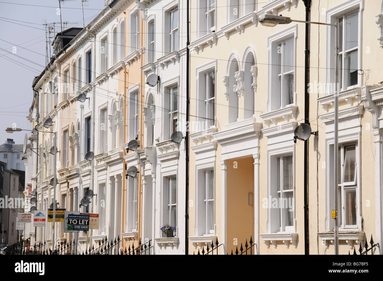 Terraced housing in the town centre of Royal Tunbridge Wells Kent