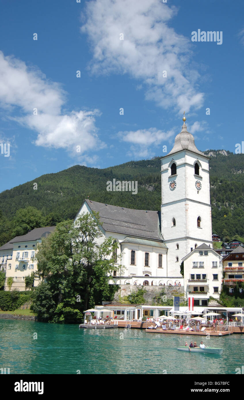 St. Wolfgang church in St. Wolfgang, Austria Stock Photo
