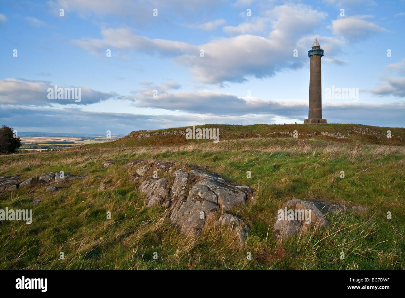 Waterloo Monument at Peniel Heugh, Near Ancrum, Borders County, Scotland Stock Photo
