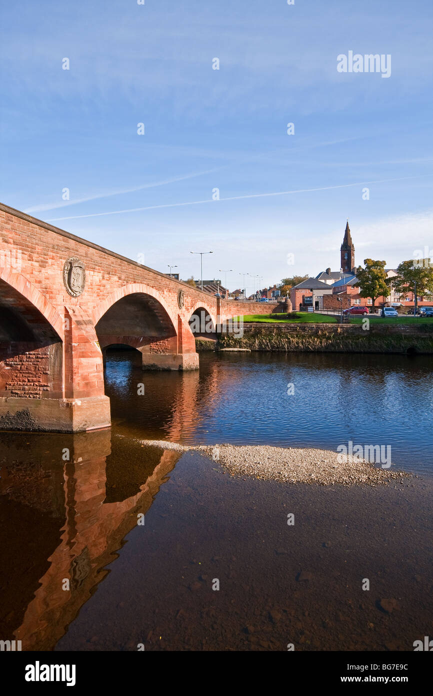 Saint Michaels Bridge Over The River Nith, Dumfries Town, Dumfries and