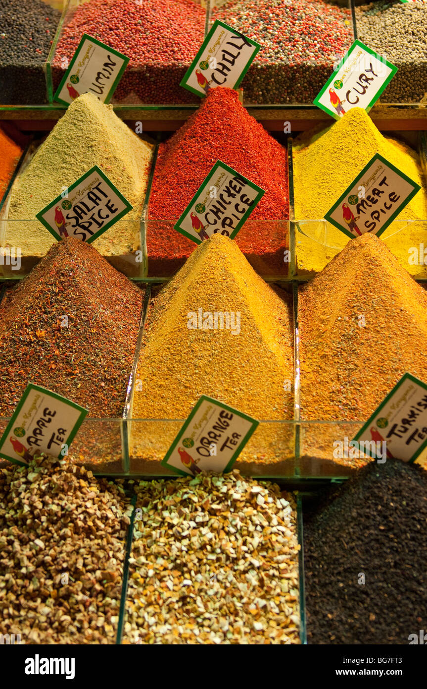 The spice market, Eminönü, Istanbul, Turkey Stock Photo