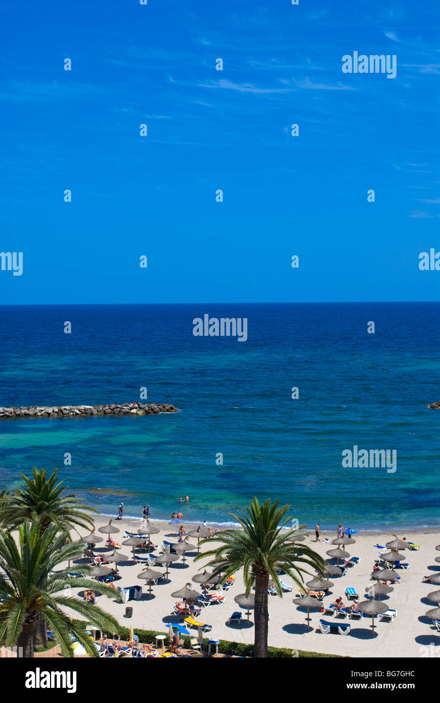 Cala Bona Beach, Mallorca, Balearics, Spain Stock Photo