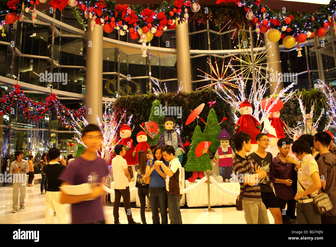 Christmas theme at Siam Paragon Stock Photo Alamy