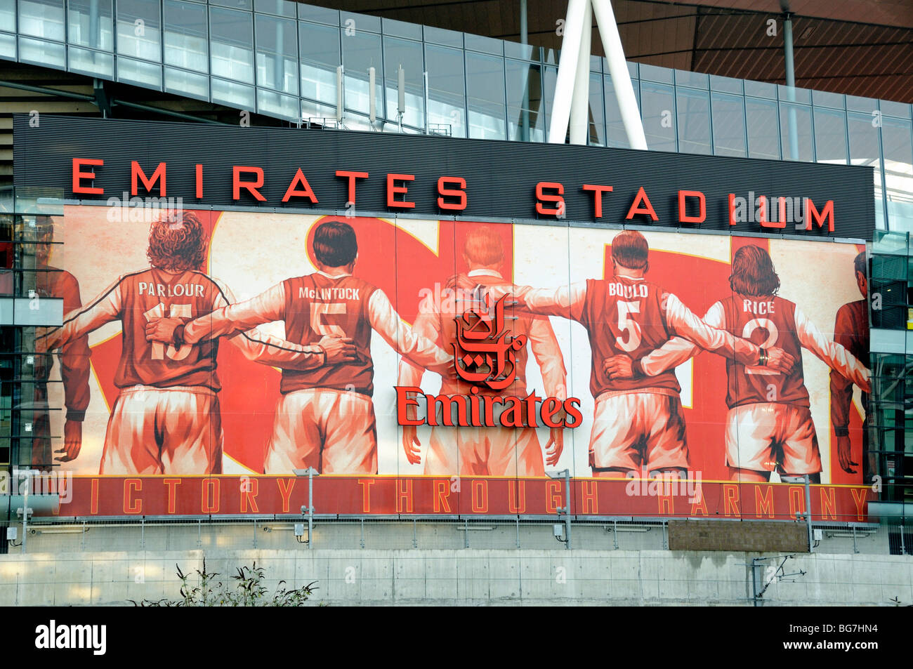 Arsenal Football Club Emirates Stadium poster of Arsenal's players Stock  Photo - Alamy
