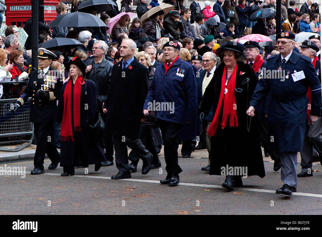 Remembrance Day Parade in London Stock Photo