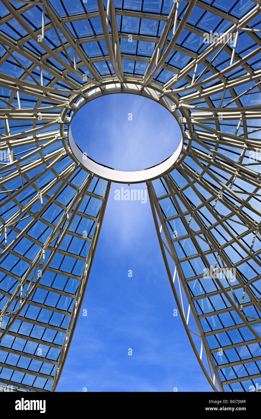 Glass dome of Mart Museum (The Museum of Modern and Contemporary Art), Rovereto, Trentino-Alto Adige, Italy Stock Photo