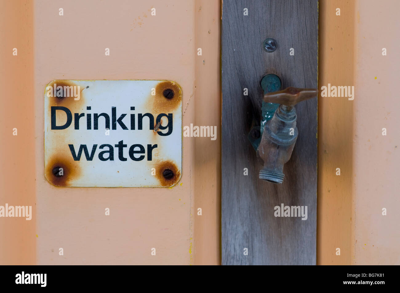 A drinking water tap Stock Photo