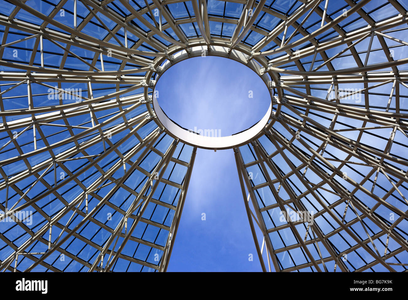 Glass dome of Mart Museum (The Museum of Modern and Contemporary Art), Rovereto, Trentino-Alto Adige, Italy Stock Photo