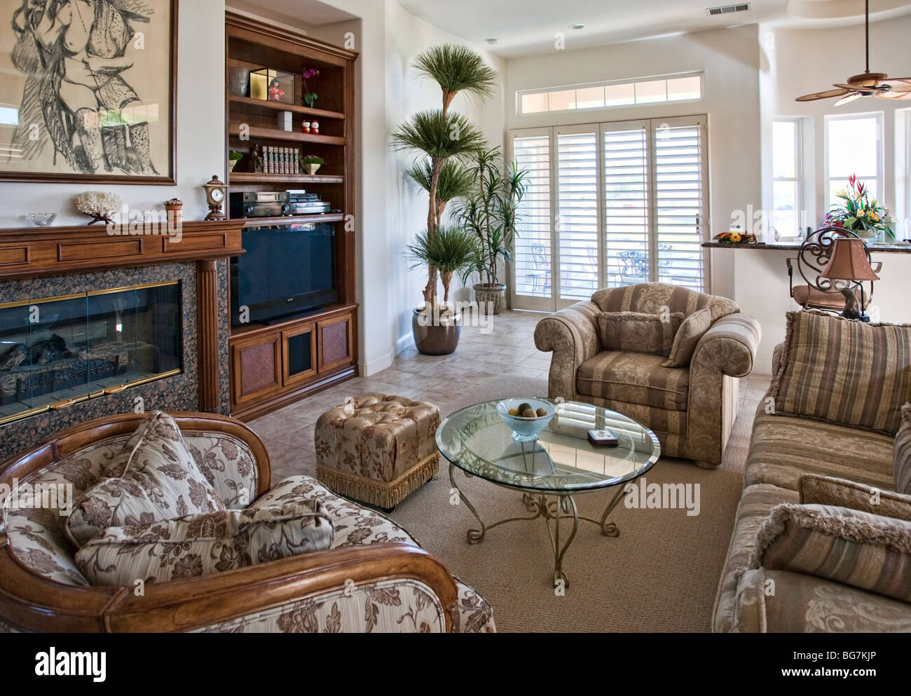 Living Room Interior California Desert Modern Furnishings