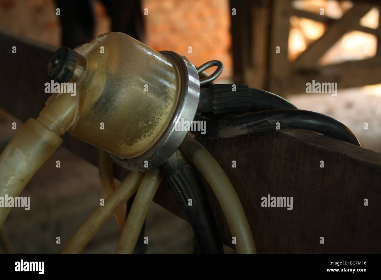 Part of the equipment of a milking machine Stock Photo Alamy