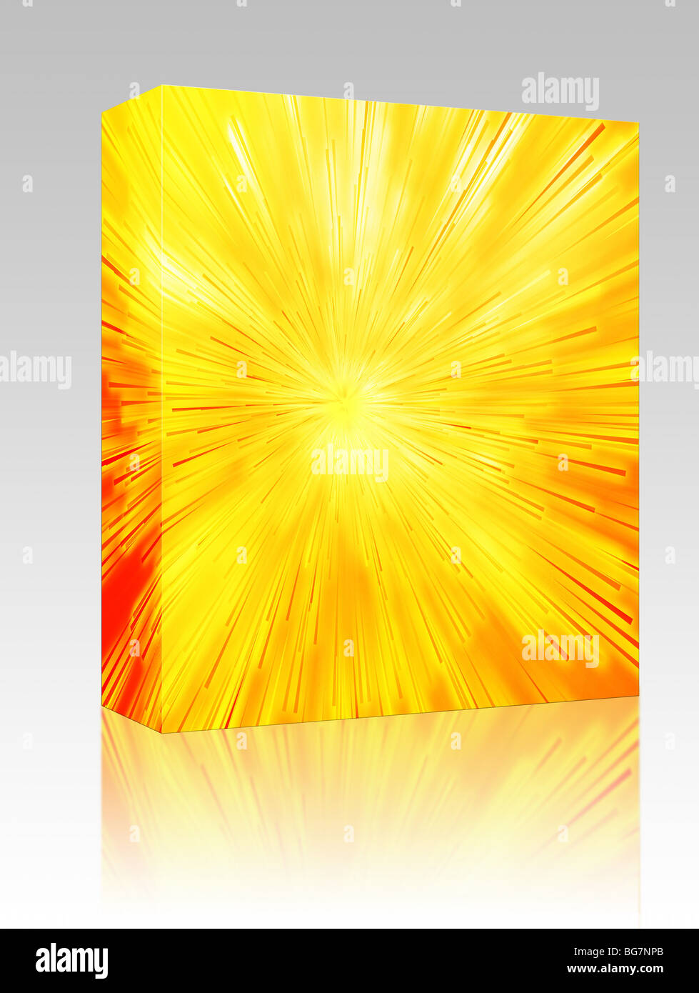 Software package box Central bursting explosion of dynamic lines of ...