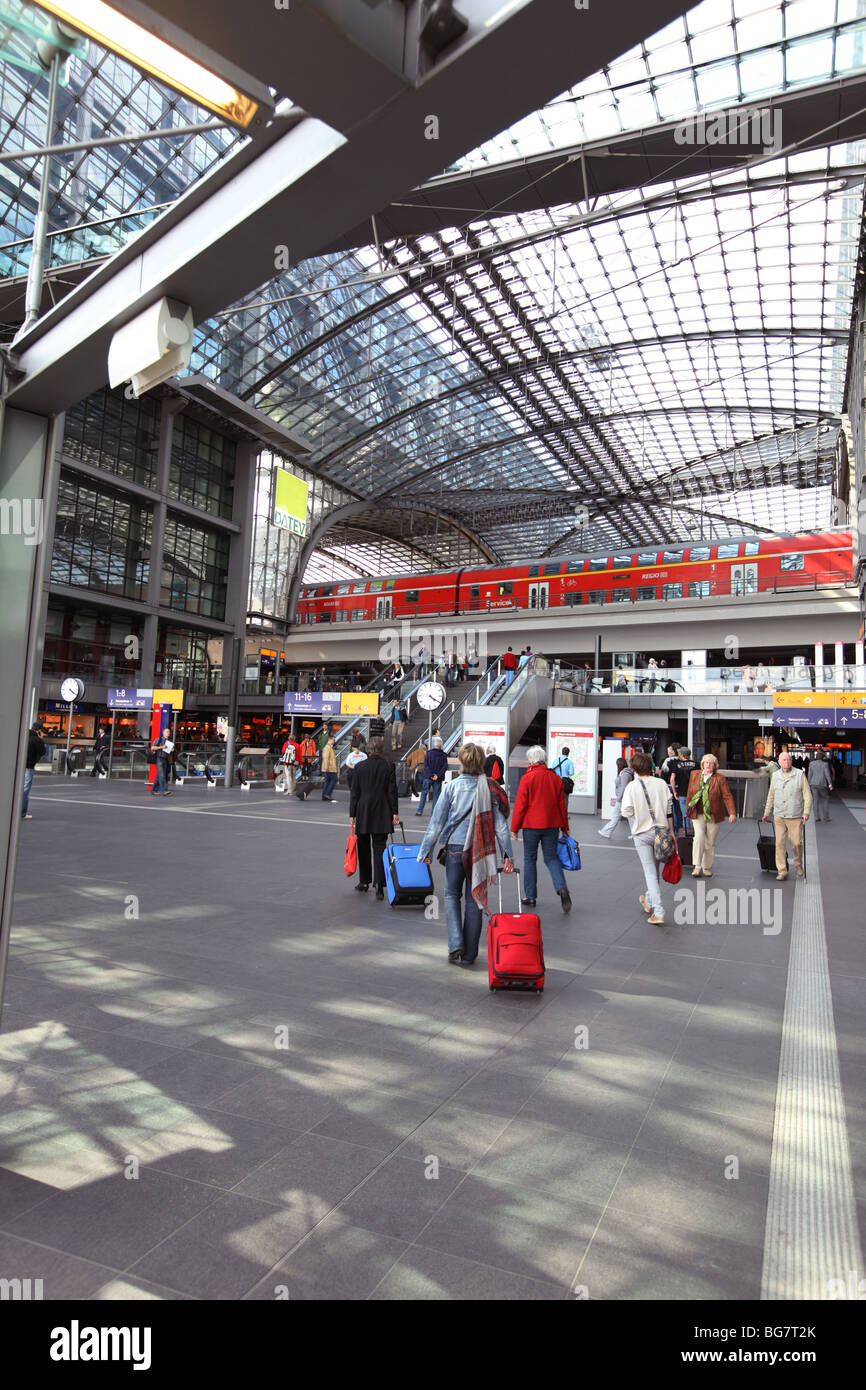 Germany, Berlin, Berlin Central Train Station, Railway Station ...