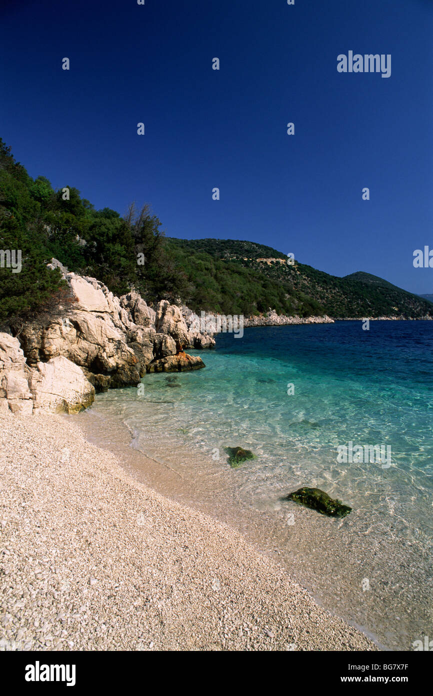 Greece, Ionian Islands, Kefalonia, Antisamos beach Stock Photo