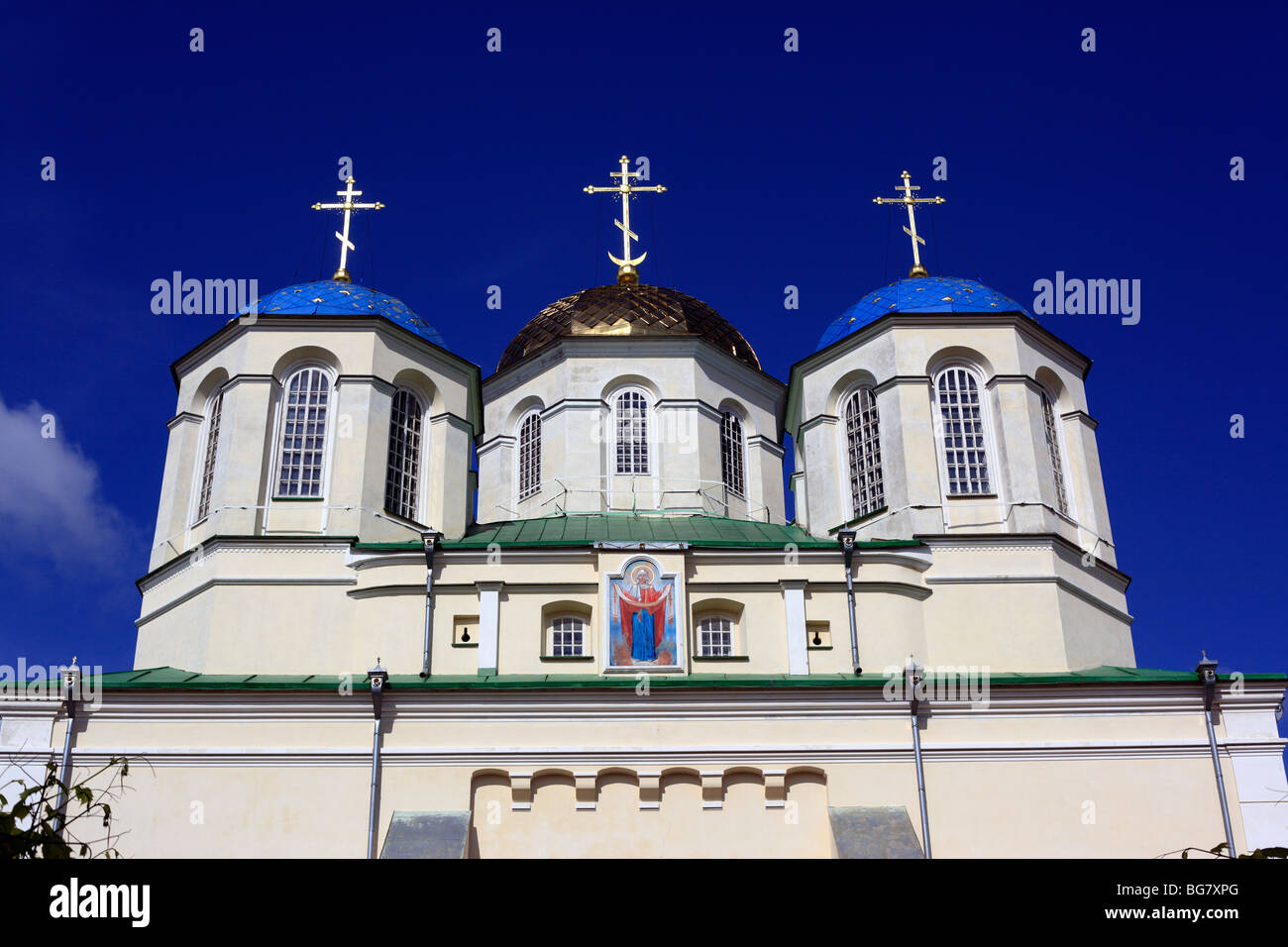 St. Trinity monastery, Mezhirich, Sumy oblast, Ukraine Stock Photo