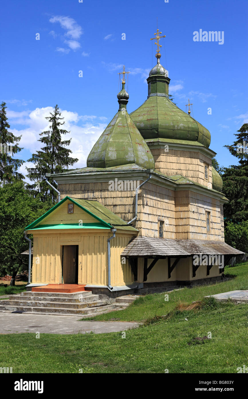 St. Michael church (1650), Plyasheva, Volyn oblast, Ukraine Stock Photo