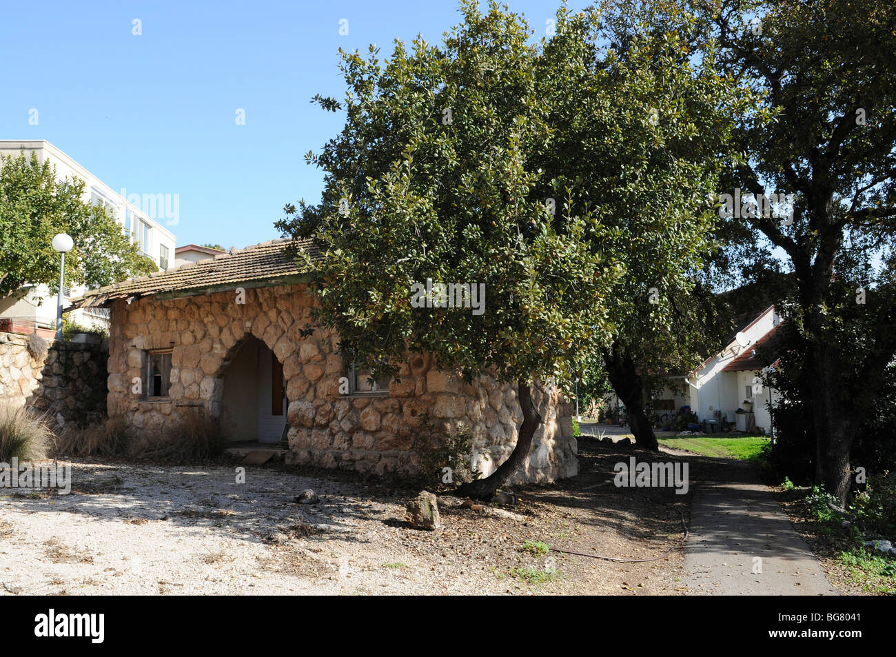 Old kibbutz house hi-res stock photography and images - Alamy