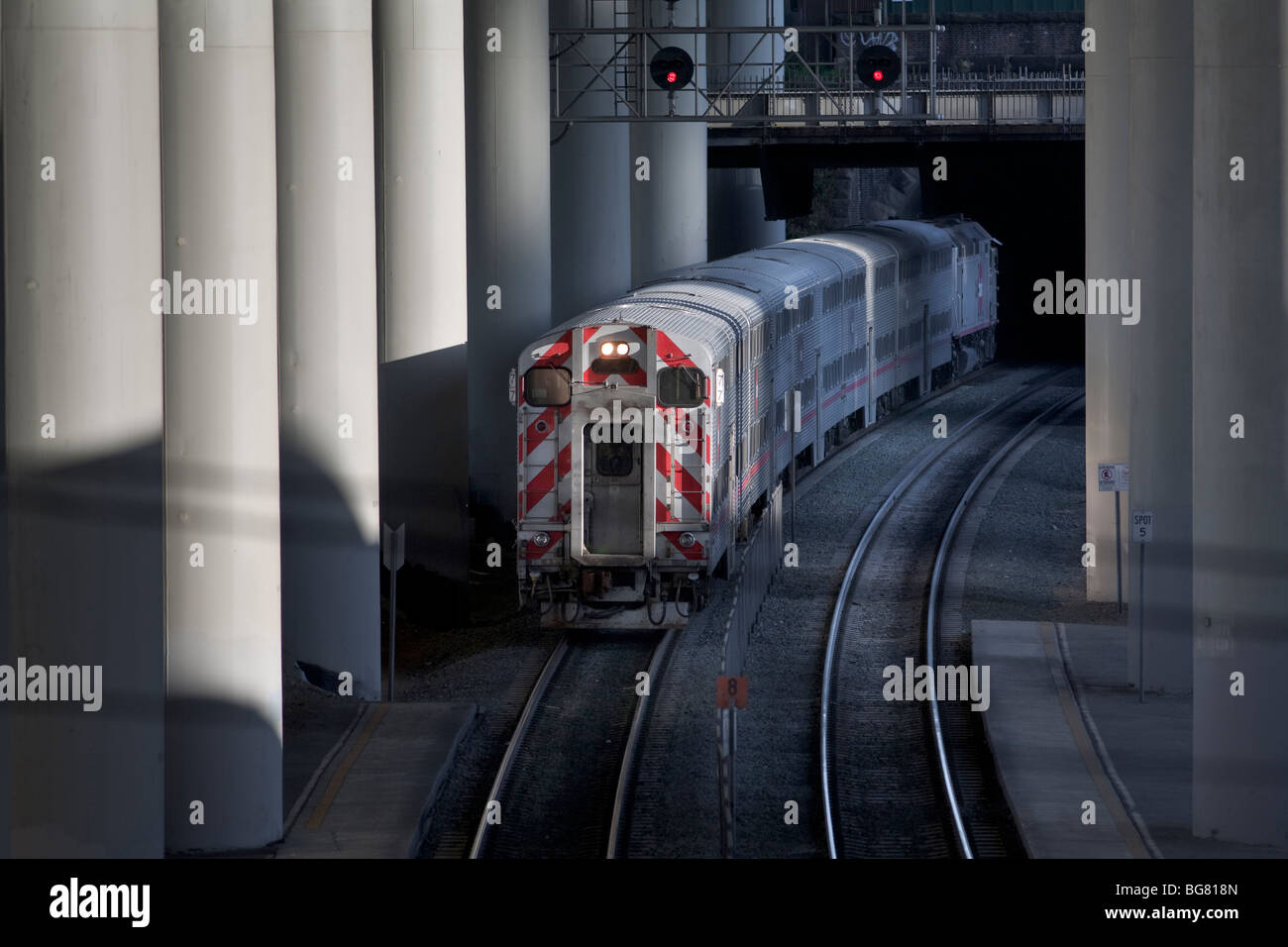 Caltrain, 22nd Street Station, San Francisco, California, USA Stock Photo