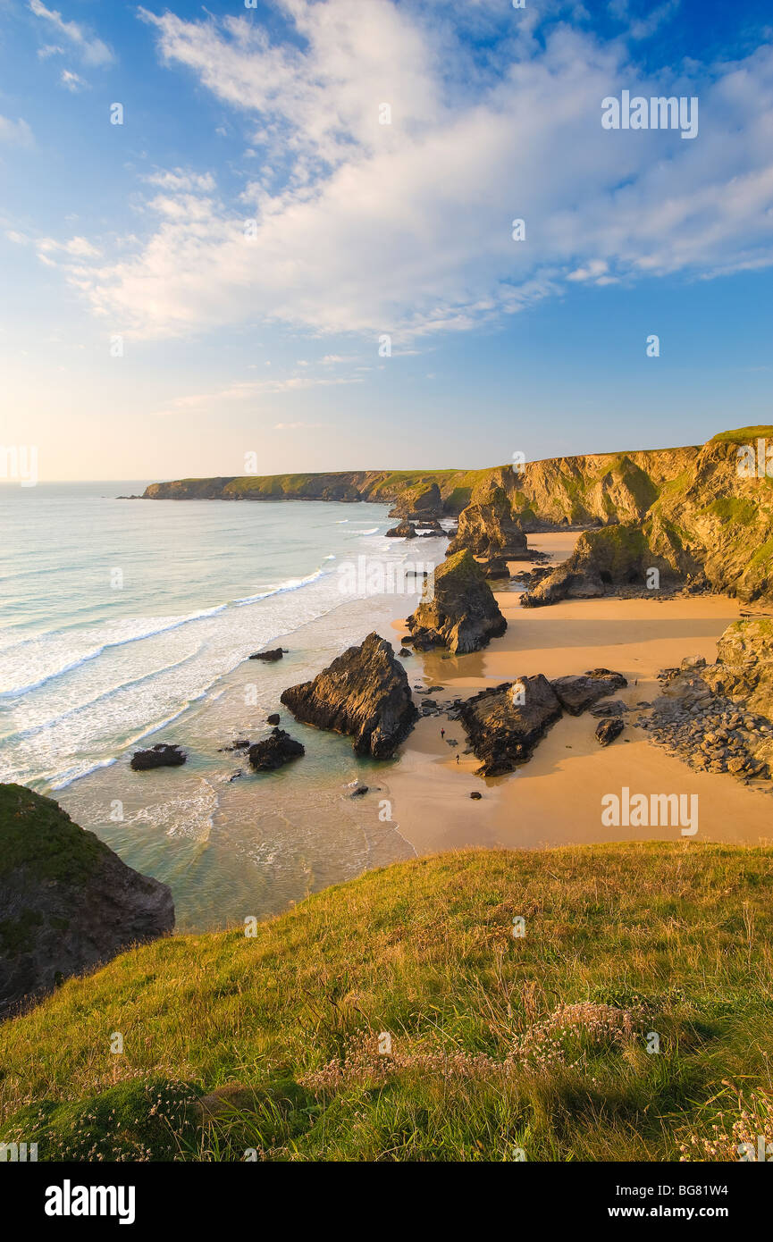 Bedruthan Steps, Cornwall, England, UK Stock Photo Alamy