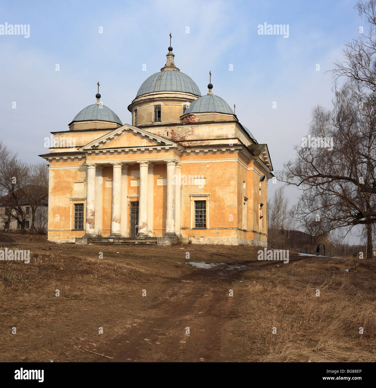 Cathedral of St. Boris and Gleb (1805-1820), Staritsa, Tver region, Russia Stock Photo