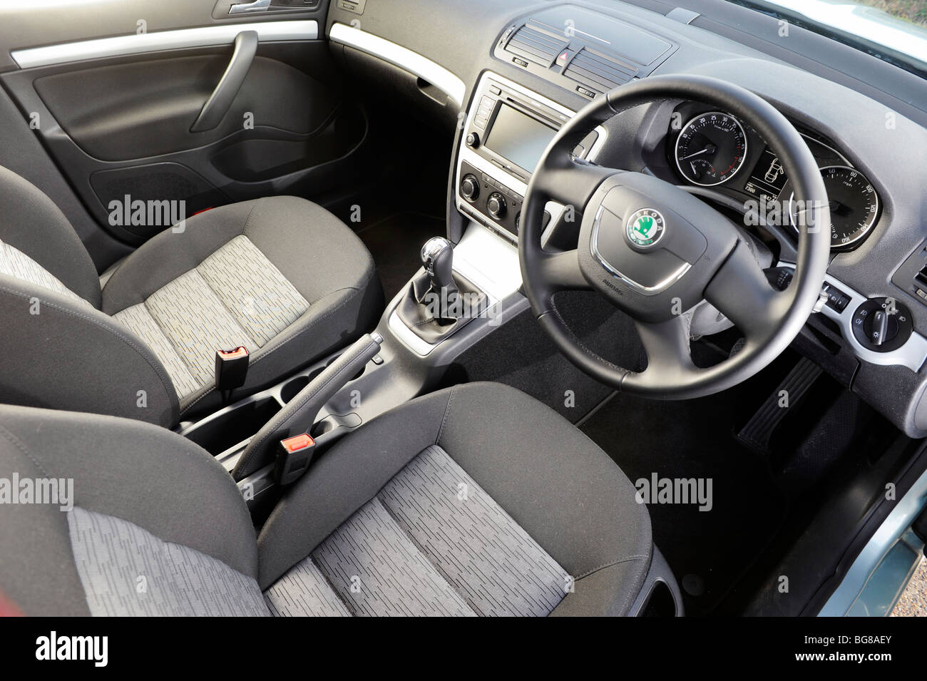 2009 Skoda Octavia greenline estate interior Stock Photo