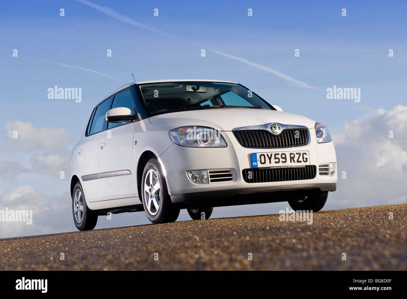 2009 Skoda Fabia Greenline  eco car Stock Photo