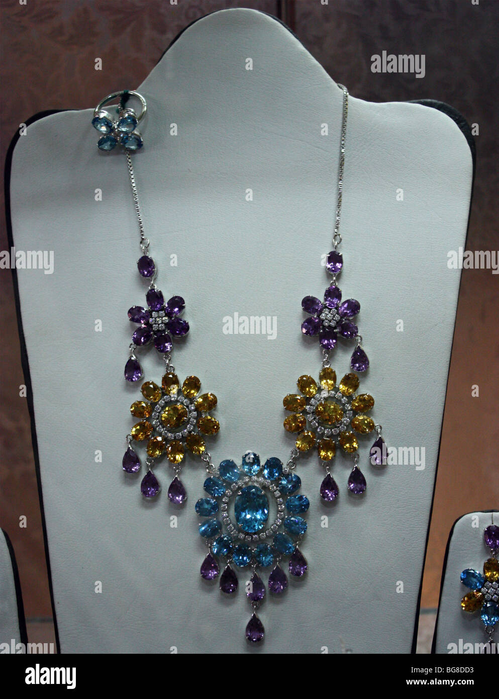 Agra jewelery diamonds stones Stock Photo