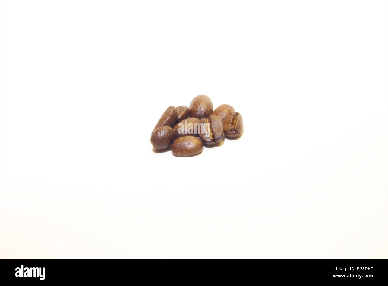Coffee beans on a white background Stock Photo - Alamy