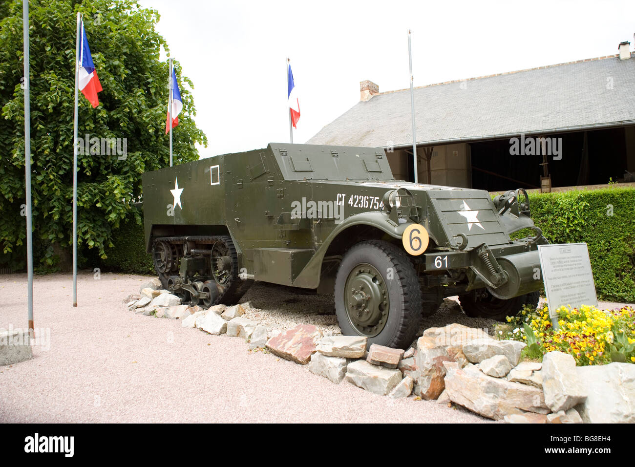 First and Second World War memorials at Tournai sur Dive scene of