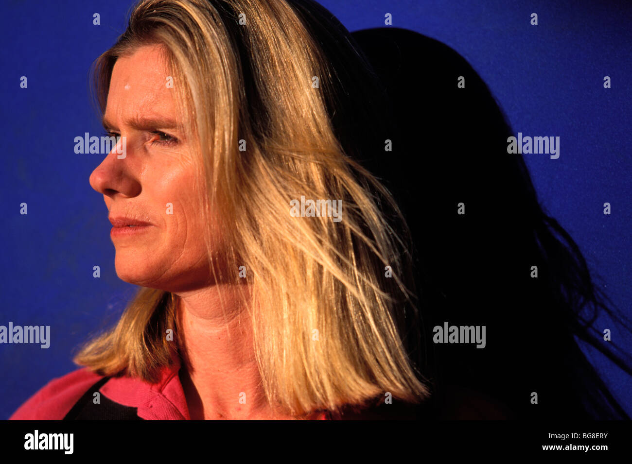 Female climber portrait Stock Photo Alamy