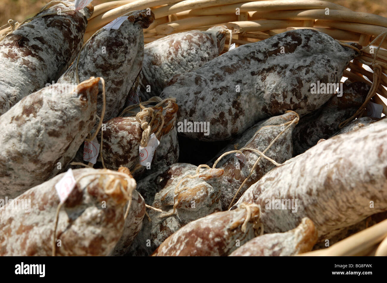 Sausage from Auvergne Stock Photo