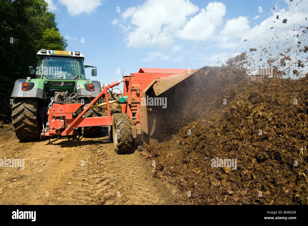 Composting of a manure heap Stock Photo Alamy