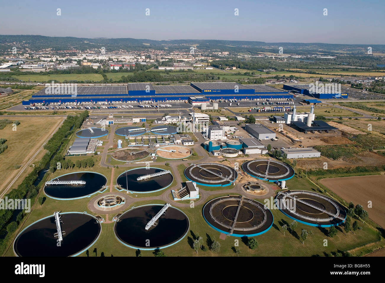 Water purification plant Stock Photo Alamy
