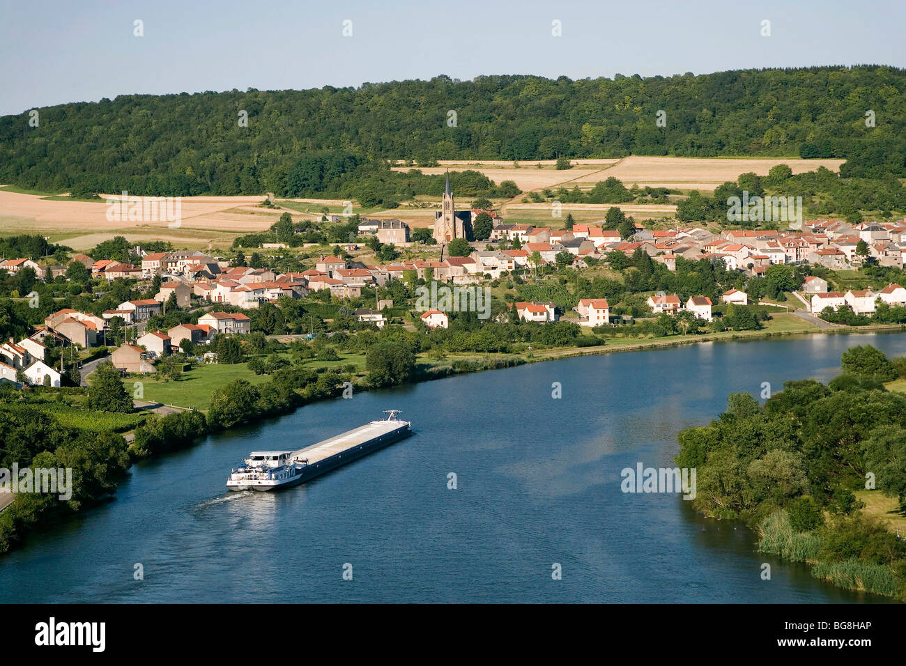 Moselle (57) : Contz les Bains Stock Photo