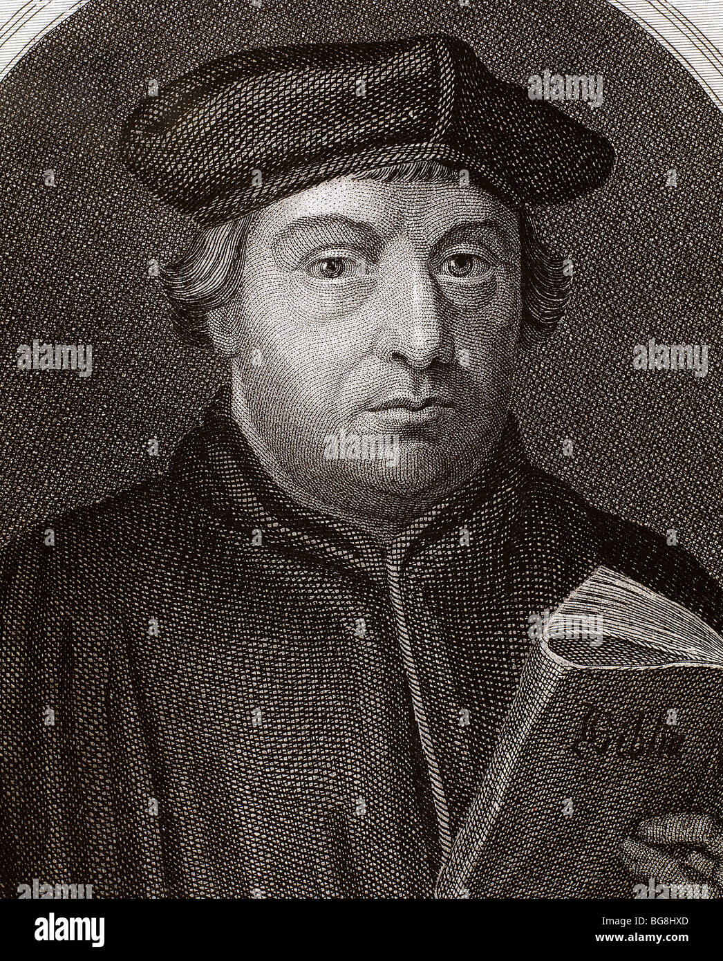 Martin Luther, (Eisleben, 1483, Eisleben, 1546). German reformer. Stock Photo