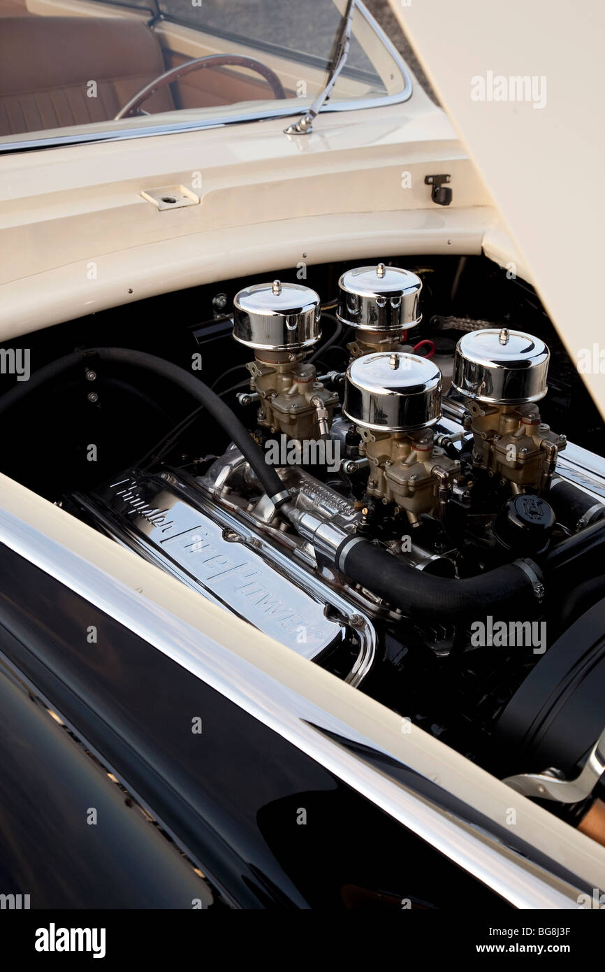 Cunningham C3 Vignale Coupe Chrysler V8 engine.1953 Stock Photo