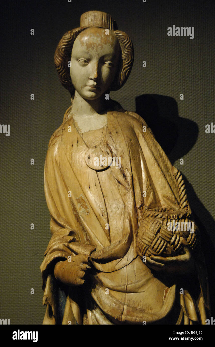 Catherine of Alexandria, Saint (d.305). Christian martyr of Alexandria. Stock Photo