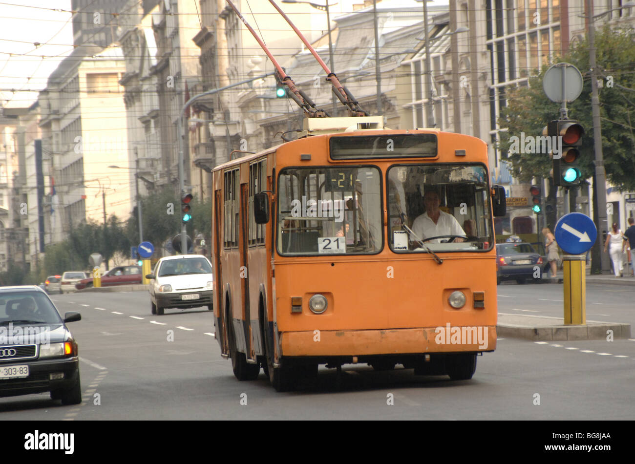 Trolley bus catenary hires stock photography and images Alamy